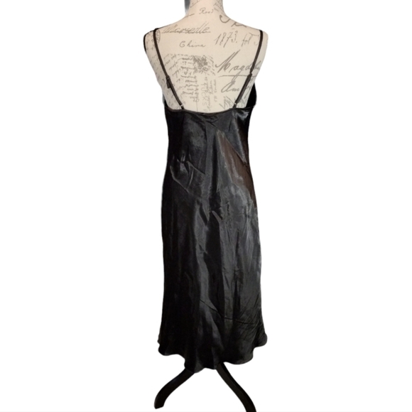 Bebe Satin Cowl Neck Slip Dress - Picture 3 of 7